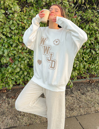 WWJD Varsity Unisex Crewneck - ONLINE ONLY