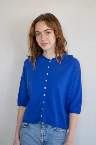 Logan Cardigan - Cobalt Blue