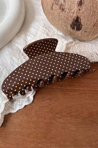 Polka Dot Hair Claw Clip