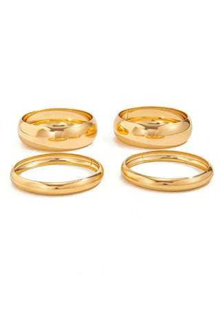 Chic Gold Bangles Set