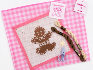 Gingerbread Man Needlepoint Kit