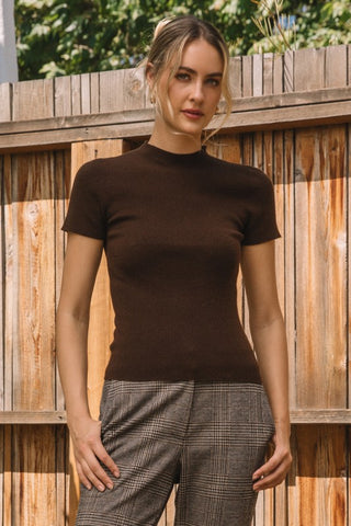 Dark Chocolate Sweater Top
