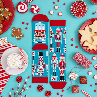 Crushing It Nutcracker Socks