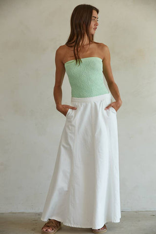 Denim Maxi Skirt