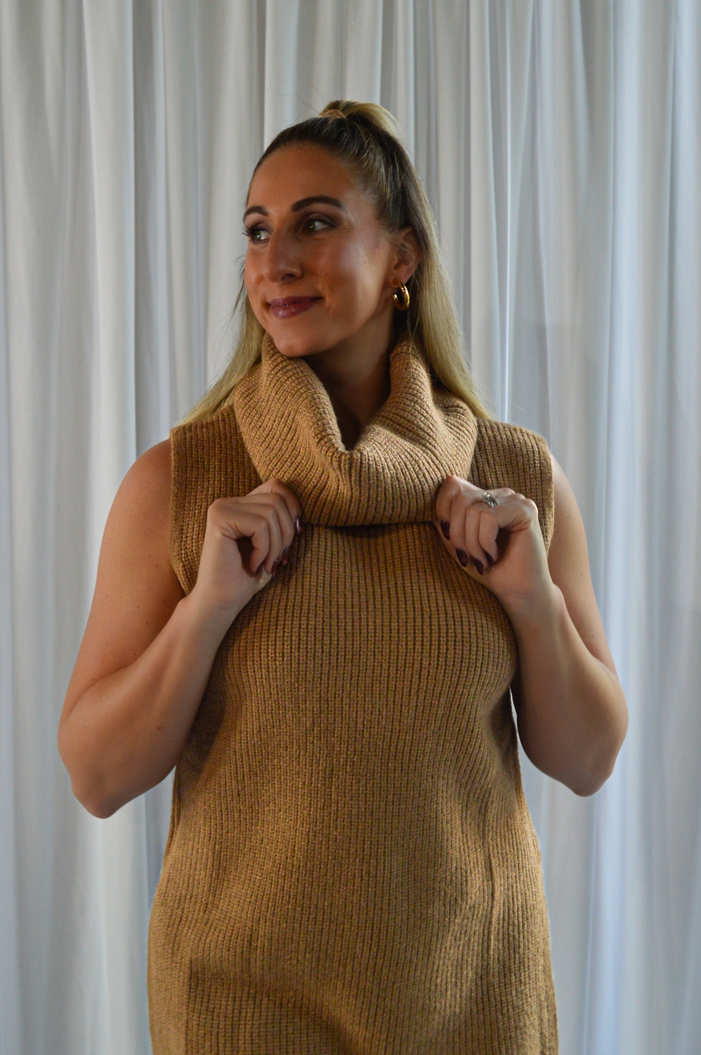 Chunky Turtleneck Vest