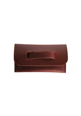 Mare Handle Clutch - Wine